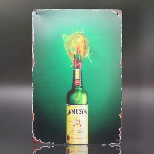 Jameson Irish Whisky retro Vintage look Blechschild 20 x 30cm.