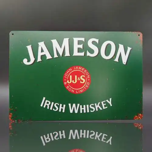 Jameson Irish Whisky retro Vintage look Blechschild 20 x 30cm.