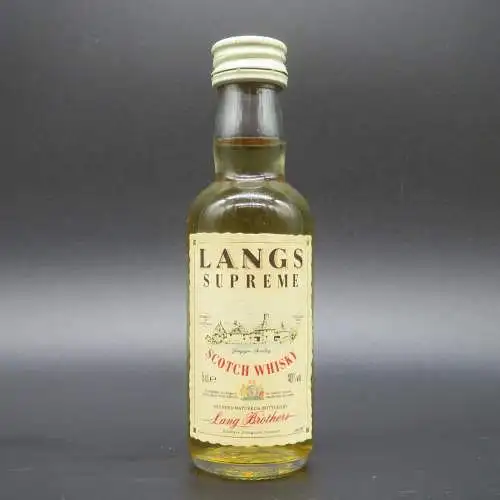 LANGS Supreme Scotch Whisky - Sammler - Tasting Mini - 1990s