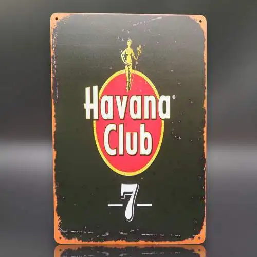 Havana Club 7 Jahre Rum retro Vintage Nostalgie Blechschild 20x30cm