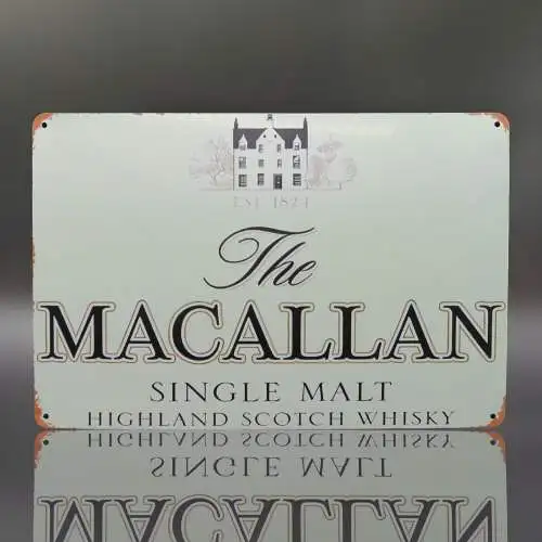 MACALLAN Highland Single Malt Scotch Whisky retro Vintage Blechschild 30 x 20 cm