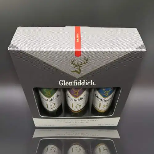 Glenfiddich Collection, Single Malt  12, 15 + 18 Jahre Miniatur Tasting set