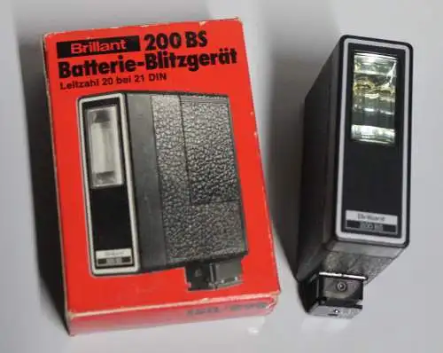 Brilliant 200 BS Aufsteckblitz Blitzgerät Vintage Neckermann