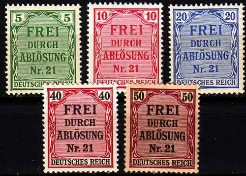 Deutsches Reich Dienstmarken 1903 Michel Nr 1 ex