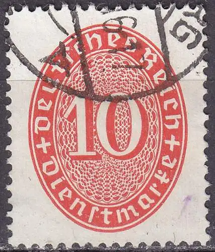 Deutsches Reich Dienstmarken 1927 Michel Nr 123 X
