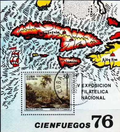 KUBA CUBA [1976] MiNr 2175 Block 48 ( O/used ) Gem?lde