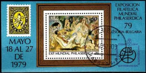 KUBA CUBA [1979] MiNr 2396 Block 59 ( O/used ) Gem?lde