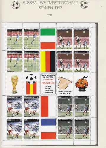 KUBA CUBA [1982] MiNr 2685-88 ( O/used ) Fu?ball soccer Bogen [A02]