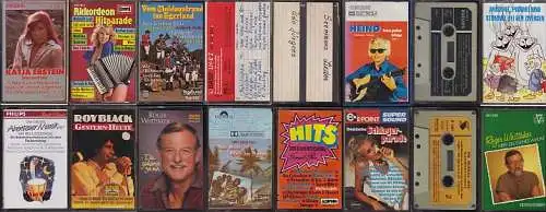 Konvolut MC Kassetten  Schlager Sprachkurs;  über 30 Stück