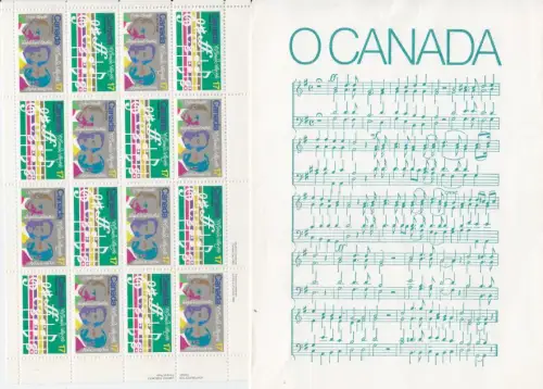 KANADA CANADA [1980] MiNr 0768-69 Bogen ( **/mnh ) National Hymne