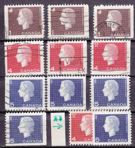 KANADA CANADA [Lot] 37 ( O/used ) div. Zähnung, gut