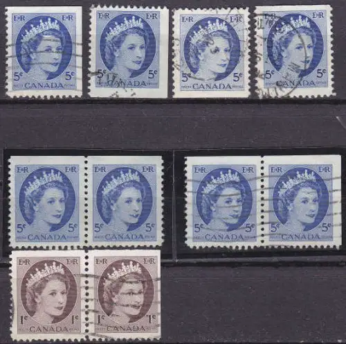 KANADA CANADA [Lot] 41 ( O/used ) div. Zähnung, Paare, gut