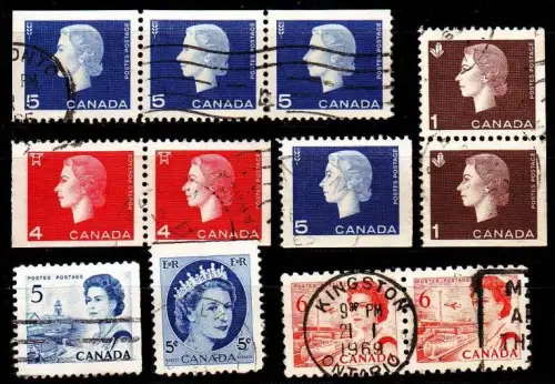 KANADA CANADA [Lot] 61 ( O/used ) QEII div. Zähnungen