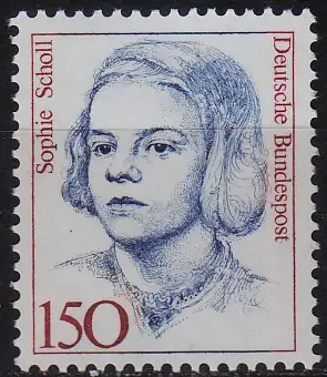 GERMANY BUND [1991] MiNr 1497 ( **/mnh ) Berühmte Frauen
