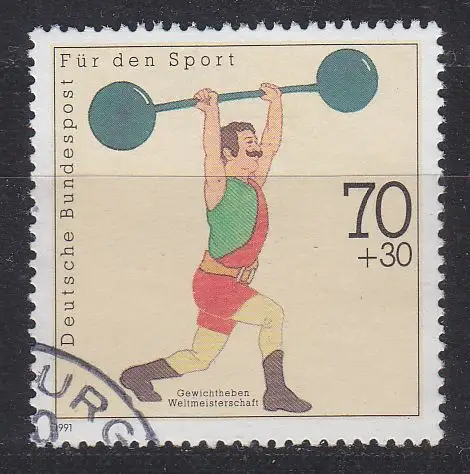 GERMANY BUND [1991] MiNr 1499 ( O/used ) Sport