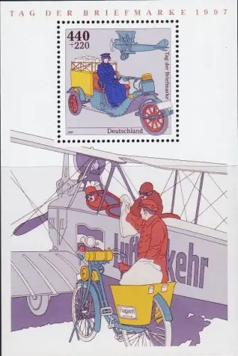 GERMANY BUND [1997] MiNr 1947 Block 41 ( **/mnh ) Flugzeug