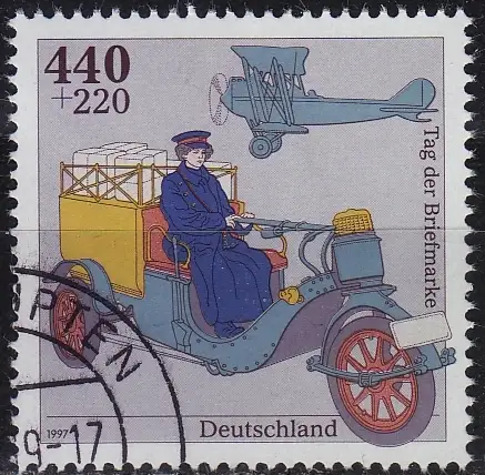 GERMANY BUND [1997] MiNr 1947 ( O/used ) Flugzeug