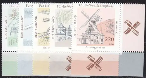 GERMANY BUND [1997] MiNr 1948-52 ( **/mnh ) Bauwerke