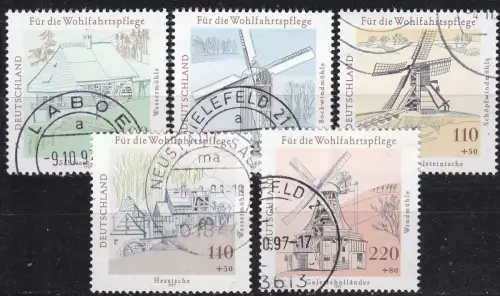 GERMANY BUND [1997] MiNr 1948-52 ( O/used ) [01] Bauwerke