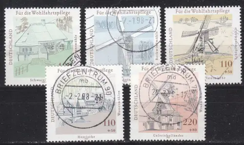 GERMANY BUND [1997] MiNr 1948-52 ( O/used ) [02] Bauwerke