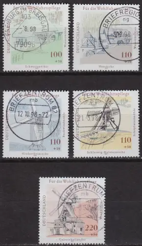 GERMANY BUND [1997] MiNr 1948-52 ( O/used ) [03] Bauwerke