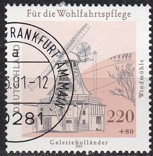 GERMANY BUND [1997] MiNr 1952 ( O/used ) Bauwerke