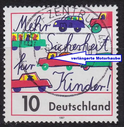 GERMANY BUND [1997] MiNr 1954 F1 ( O/used ) [02] Plattenfehler