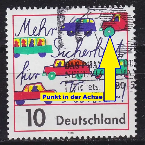 GERMANY BUND [1997] MiNr 1954 F6B ( O/used ) [05] Plattenfehler