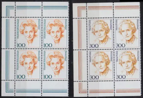 GERMANY BUND [1997] MiNr 1955-56 4er ( **/mnh ) [01] Berühmte Frauen