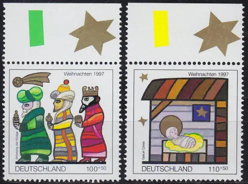 GERMANY BUND [1997] MiNr 1959-60 ( **/mnh ) Weihnachten