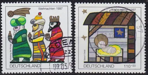 GERMANY BUND [1997] MiNr 1959-60 ( O/used ) Weihnachten