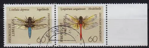 GERMANY BUND [1991] MiNr 1546+47 F19 F20 2er ( O/used ) [01] Tiere Plattenfehler