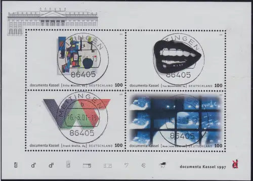 GERMANY BUND [1997] MiNr 1927-30 Block 39 ( O/used ) [01] Kunst