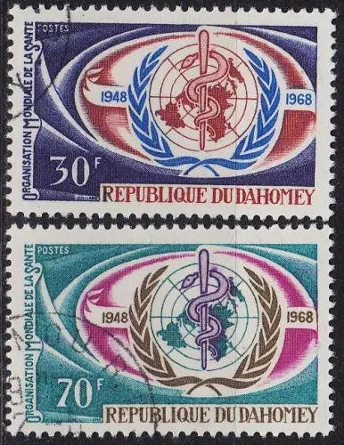 DAHOMEY [1968] MiNr 0342-43 ( O/used ) UNO