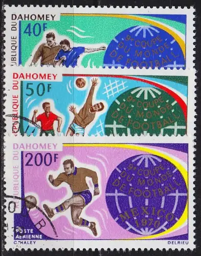 DAHOMEY [1970] MiNr 0414-16 ( O/used ) Fußball