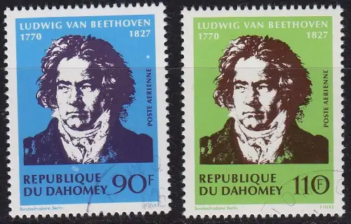 DAHOMEY [1970] MiNr 0437-38 ( O/used ) Musik