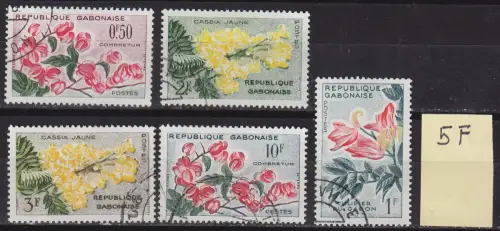GABUN GABON [1961] MiNr 0160 ex ( O/used ) Blumen