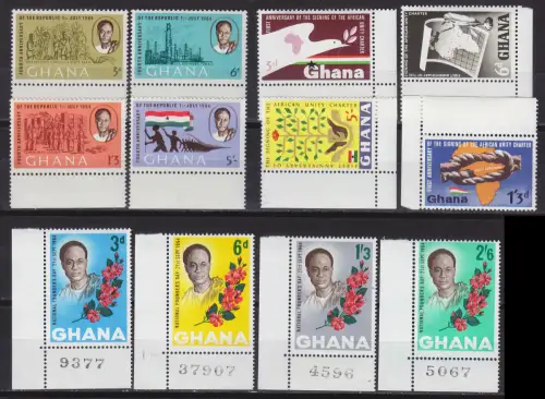 GHANA [Lot] 02 ( **/mnh ) ex 1964