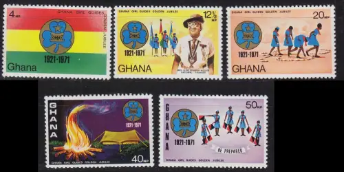 GHANA [1971] MiNr 0434-38 ( **/mnh ) Pfadfinder