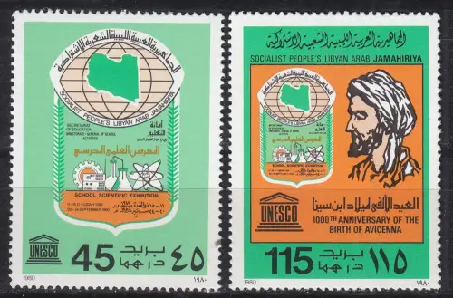 LIBYEN LIBYA [1980] MiNr 0849-50 ( **/mnh )