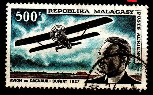 MADAGASKAR MADAGASCAR [1967] MiNr 0568 ( O/used ) [01] Flugzeug