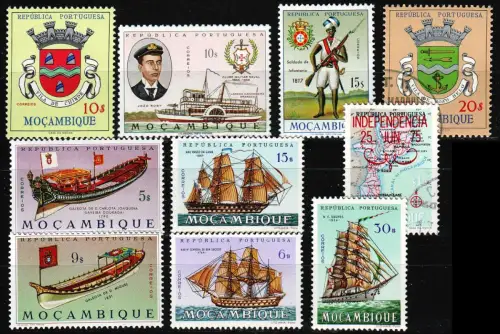 MOCAMBIQUE [Lot] 01 ( **/mnh ) beste Werte aus 1960er