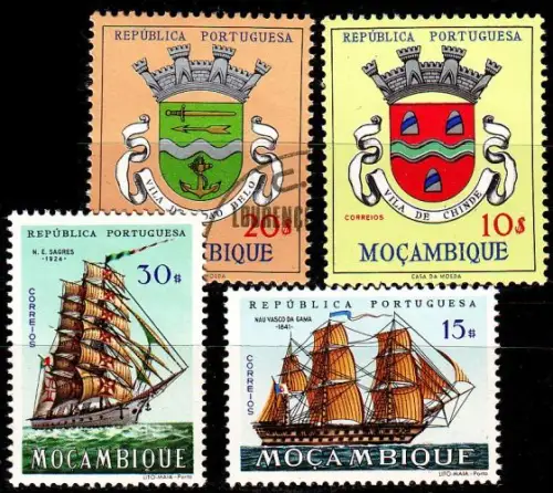 MOCAMBIQUE [Lot] 02 ( **/mnh ) beste Werte aus 1960er