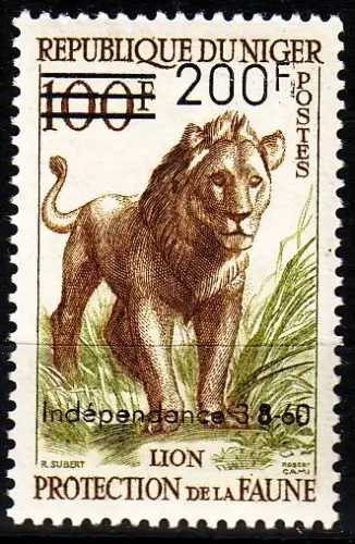 NIGER [1960] MiNr 0016 ( **/mnh ) Tiere