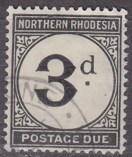 RHODESIEN RHODESIA [Northern] MiNr 0003 ( O/used ) Porto