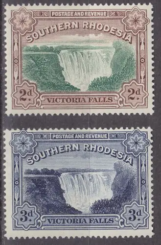 RHODESIEN RHODESIA [Southern] MiNr 0036-37 ( **/mnh ) Landschaft
