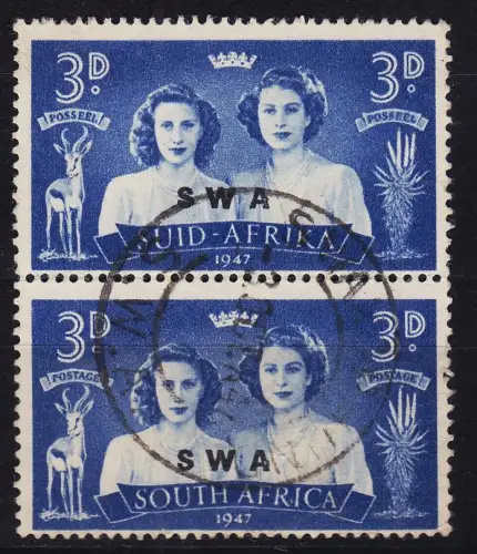 SÜDWEST AFRIKA SOUTHWEST AFRICA [1947] MiNr 0257+56 ( O/used ) 2er