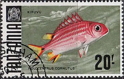 TANSANIA TANZANIA [1967] MiNr 0034 ( O/used ) Fische