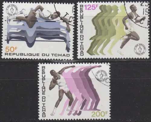 TSCHAD CHAD [1973] MiNr 0650-52 ( O/used ) Olympiade