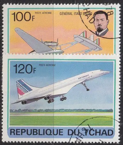 TSCHAD CHAD [1978] MiNr 0826,27 ( O/used ) Flugzeuge